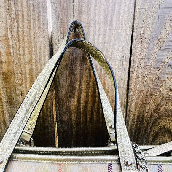 Y2K Coach Poppy Signature Logo Shoulder Bag Purse Handbag Tan RARE - Picture 15 of 16